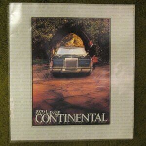 1979 Lincoln Continental Dealership Sales Brochure